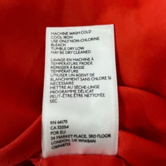 Urban outfitters lola romper poppy red daisy v-neck faux wrap smocked back, med - Picture 13 of 14